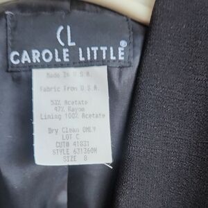 Carole Little Black Women's Blazer - Classic Single-Breasted Jacket